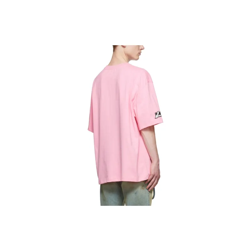 WE11DONE T Shirts Unisex Pink-2