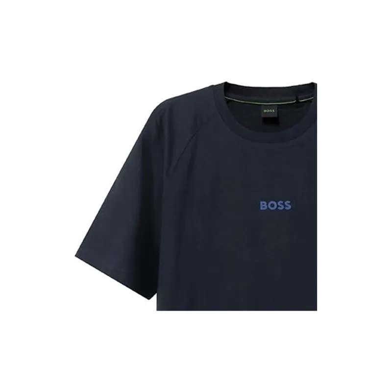 HUGO BOSS Short Sleeved T Shirts Men's Marine Blue-2