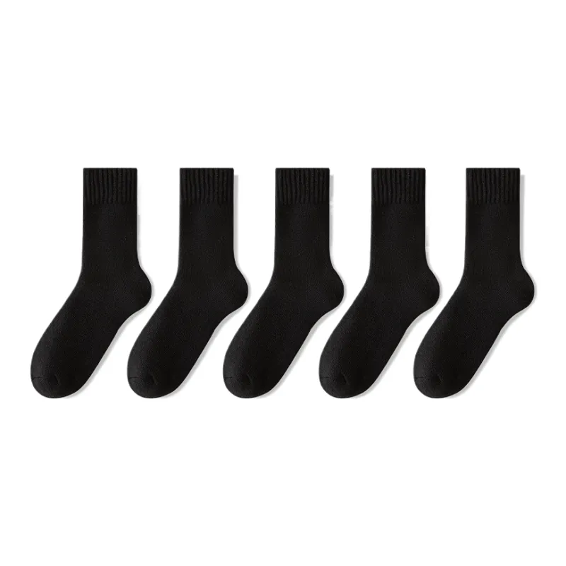 Lan Miao Mid Calf Socks Men's 5 Pack-11