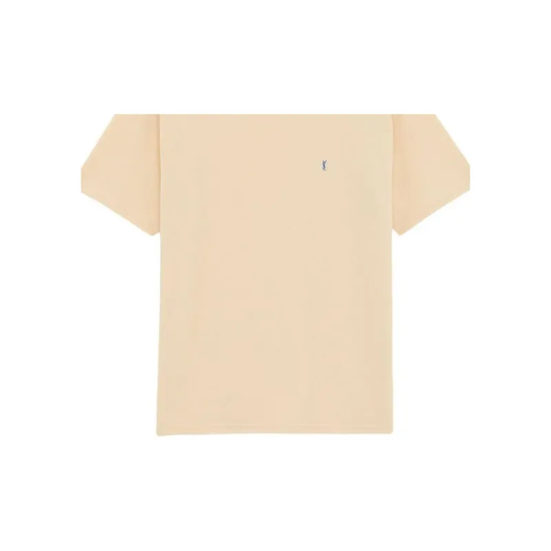 SAINT LAURENT Cassandre Crewneck T Shirt-5
