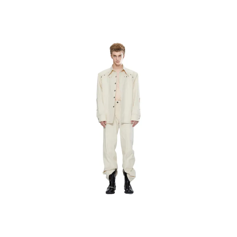 TIWILLTANG Casual Pants Men Four Flying Beige-1