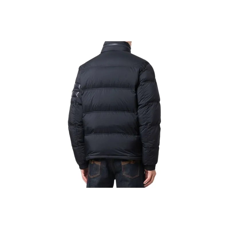Moncler Delaume Full Zip Puffer Jacket With Stripe On Arm-2