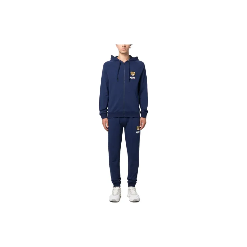 MOSCHINO Logo patch Hooded Jacket-1