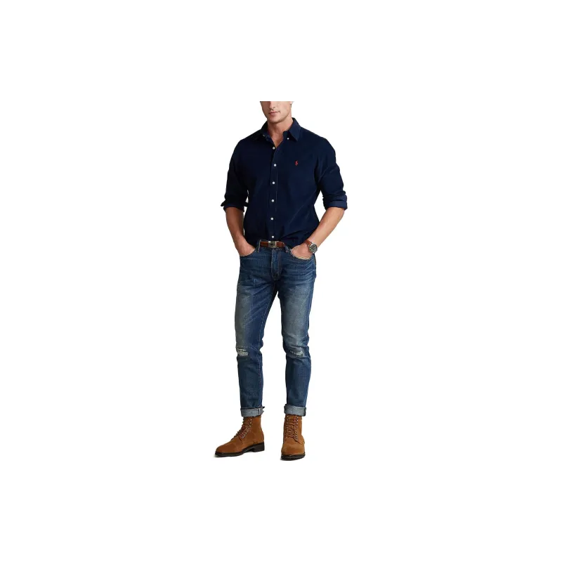 Polo Ralph Lauren Shirts Men Navy Blue-2