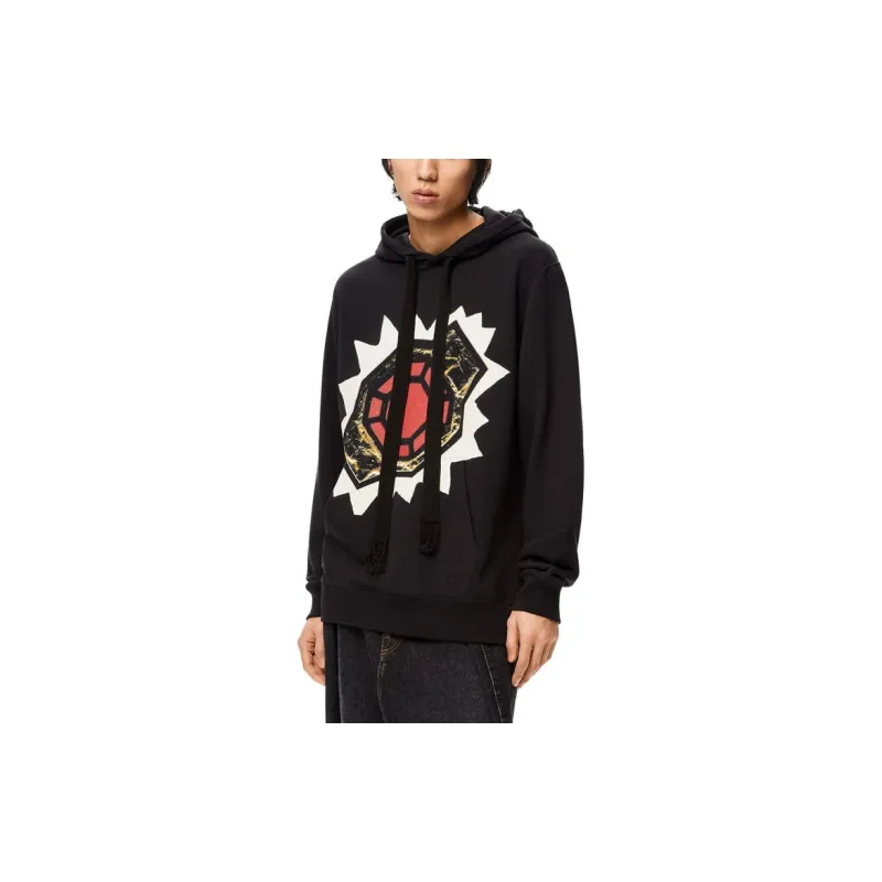 LOEWE Sweatshirts Men Black-4