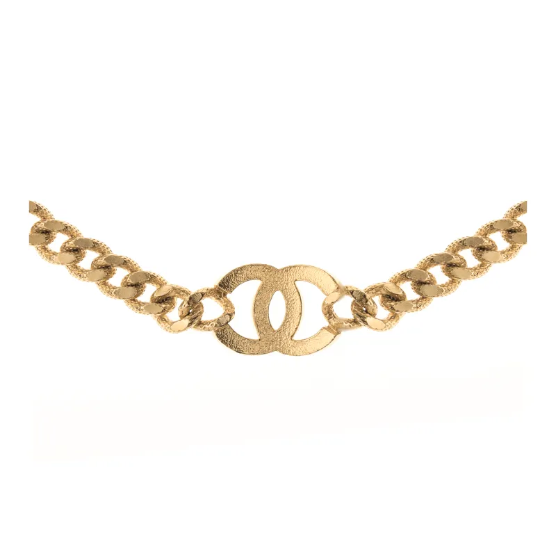 CHANEL Crystal Cc Logo Necklace-2