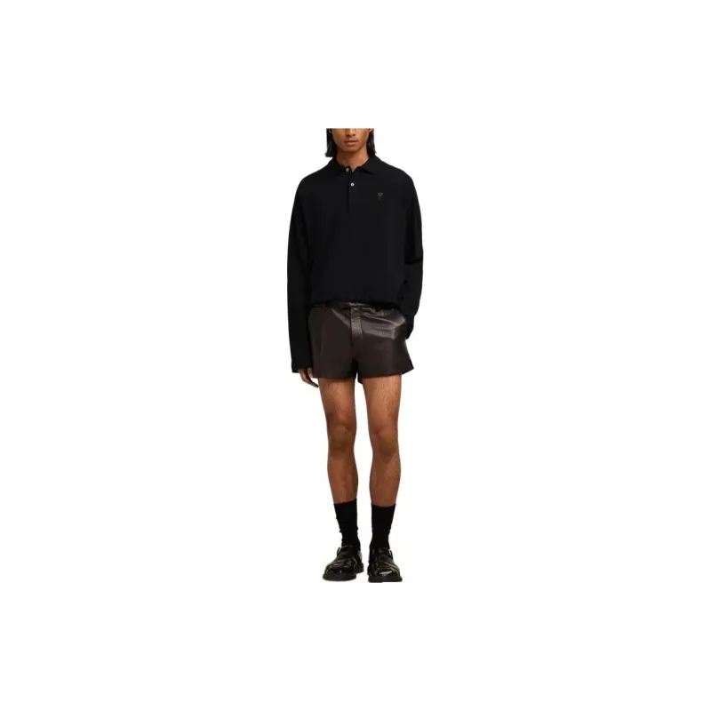 AMIPARIS SS24 Polo Shirt Unisex Black-1