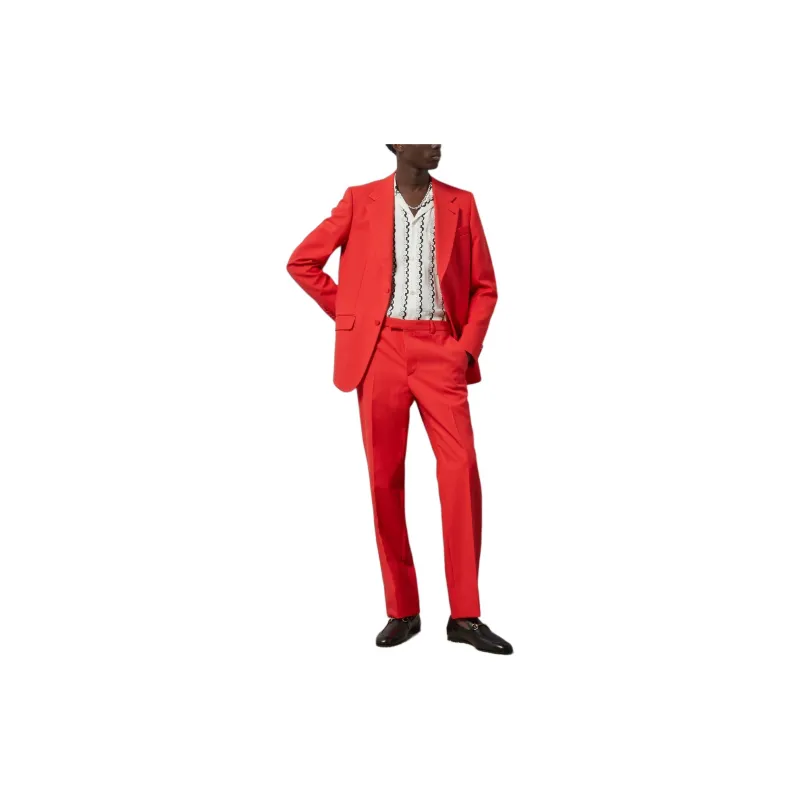 GUCCI SS24 Suit Trouser Men's Bright Red-1