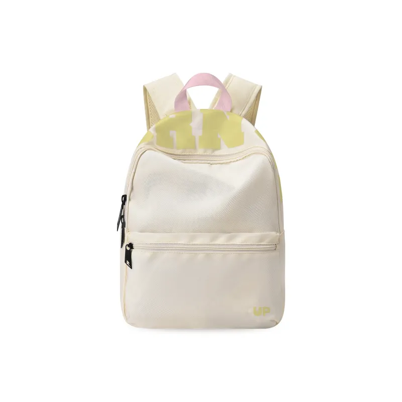 TURN UP Polyester Students Backpack Regular Unisex Apricot-0
