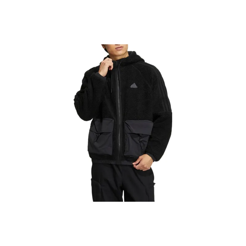 Adidas Velvet Jackets Men Black-1