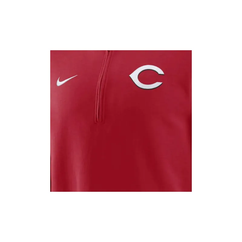 Nike Cincinnati S Authentic Collection Men's Nike Dri FIT Mlb 1/2 Zip Long Sleeve Top-2