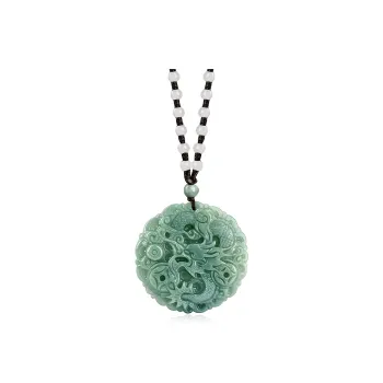 Best Wishes Bean Type Jadeite Necklaces Unisex
