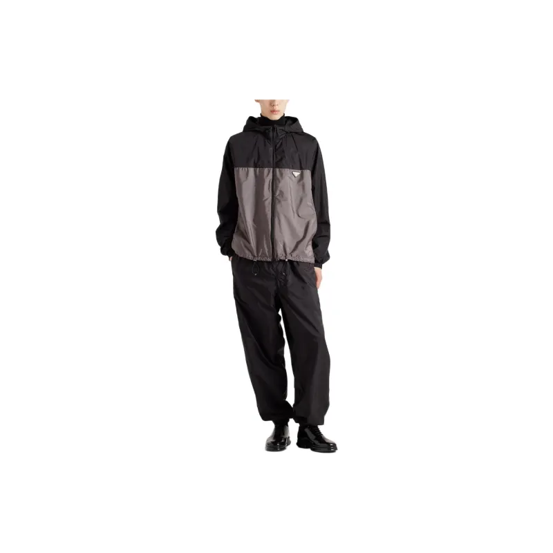 PRADA Triangle Logo Zipped Jacket-1