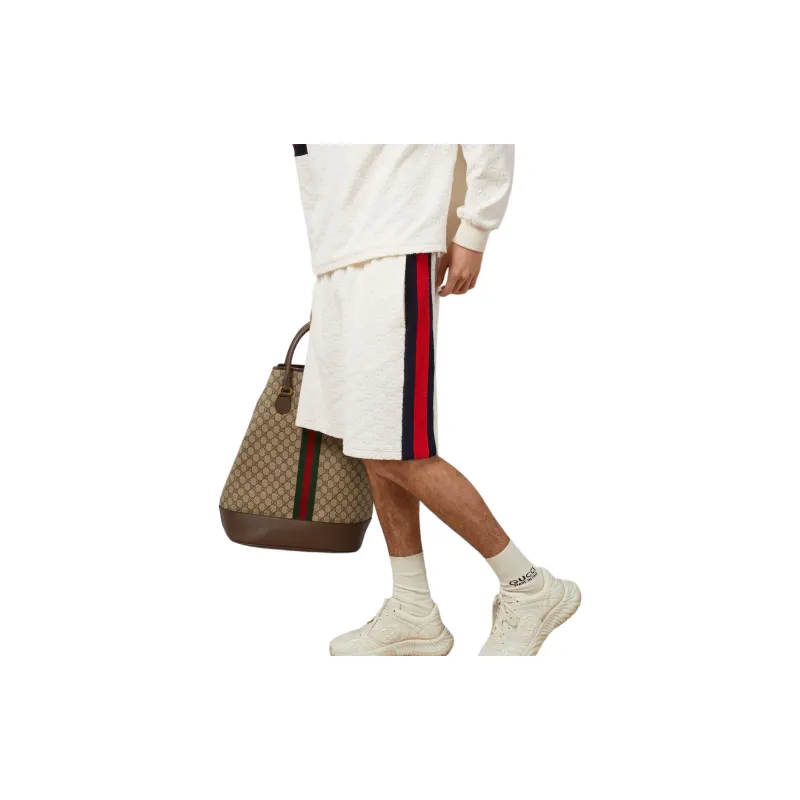 GUCCI Double G Cotton Shorts-3
