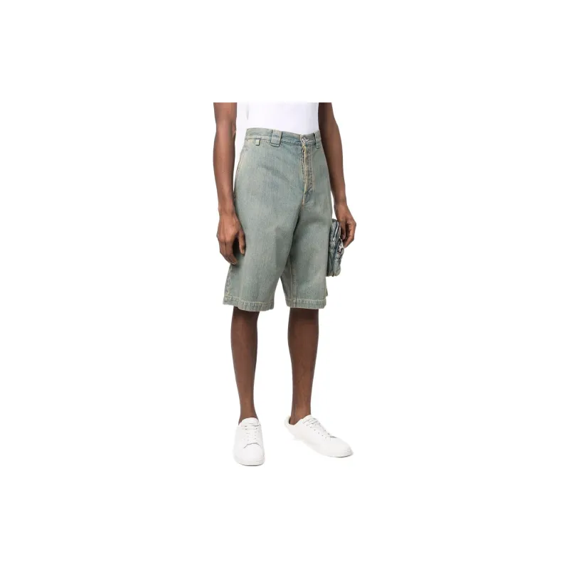 Lanvin SS22 Denim Shorts Men's Blue-3