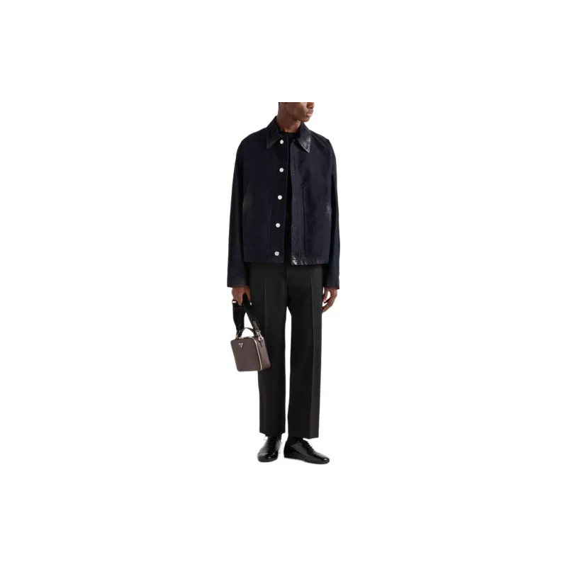 PRADA FW24 Jackets & Coats Men's Midnight Blue-1