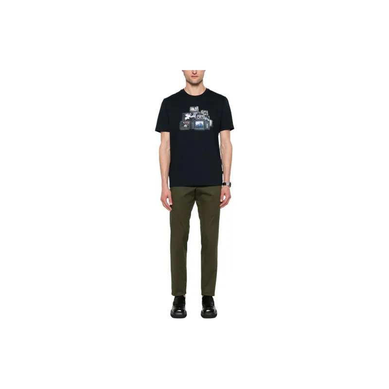 HUGO BOSS SS24 T Shirt Men's Blue-1