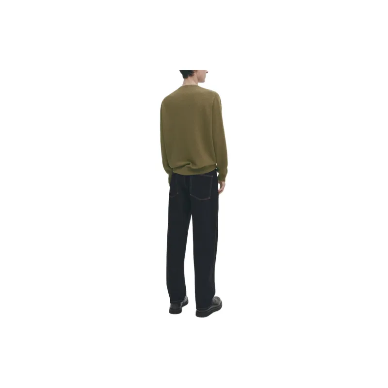 Massimo Dutti Sweater Men's Olive Green-3