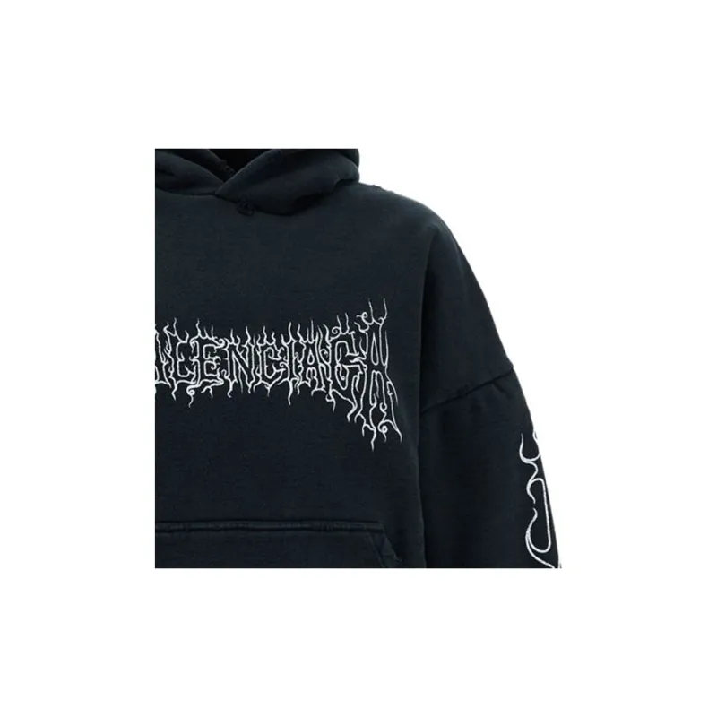 Balenciaga Logo Printed Hoodie-2