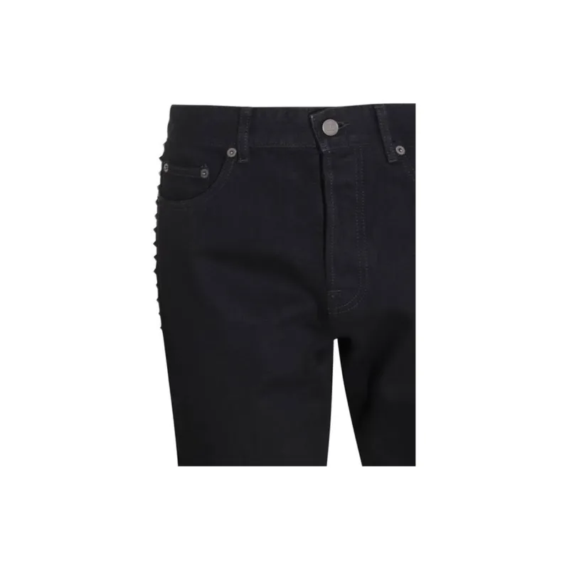 Valentino Stud Detailed Straight Leg Jeans-7