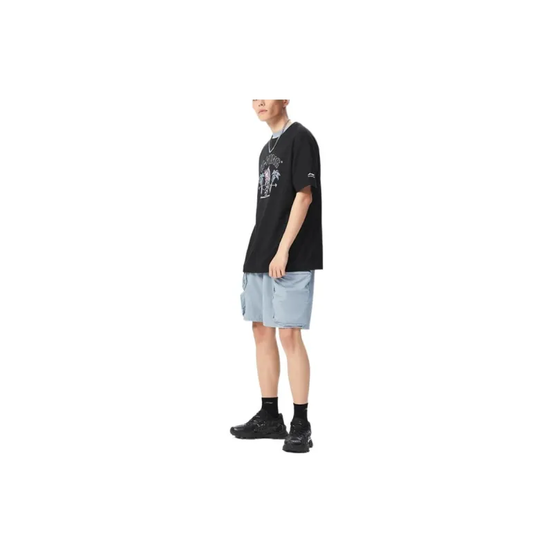 LINING Sports Trend Series T Shirts Men Black-3