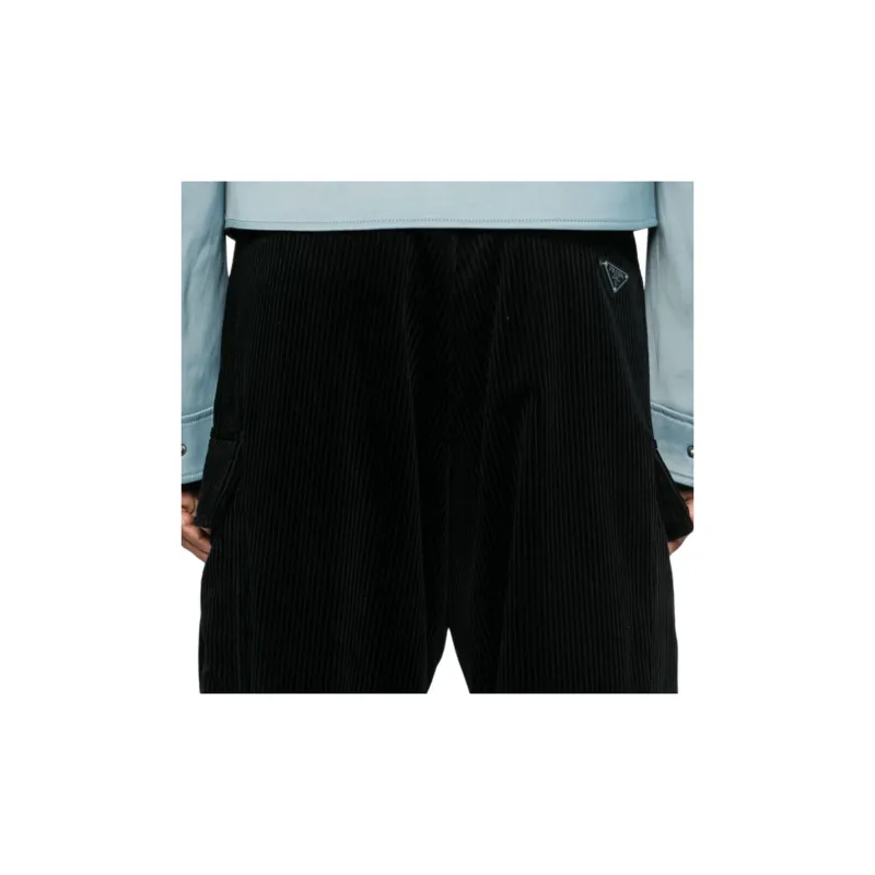 PRADA Corduroy Pants With Cargo Pockets-4