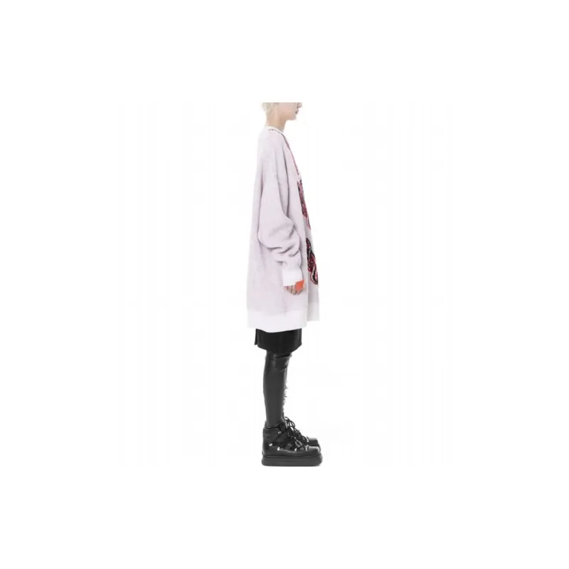 WE11DONE FW21 Sweater Unisex Red-2