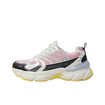 Umbro Anti Slip Wear Resistant Low Top Running Shoes Unisex White Pink