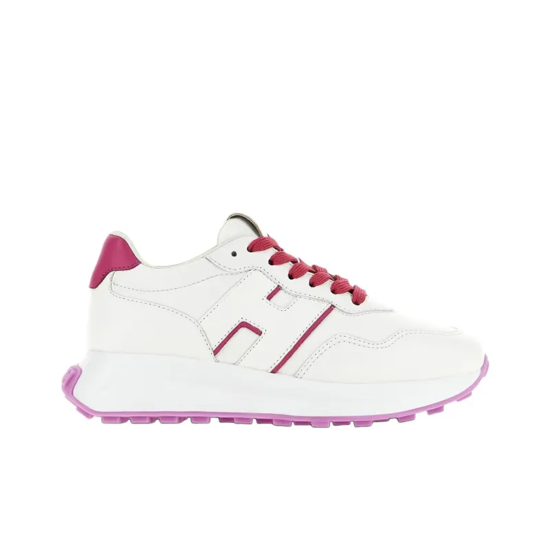 HOGAN Logo-patch Leather Sneakers-1
