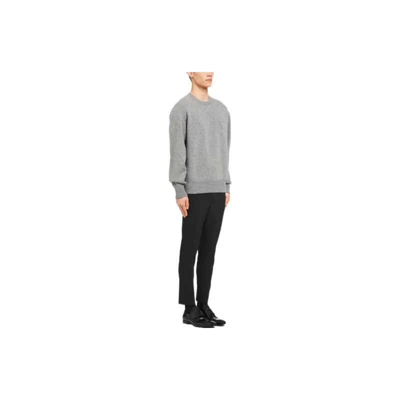 PRADA Cashmere Sweaters Men Gray-3