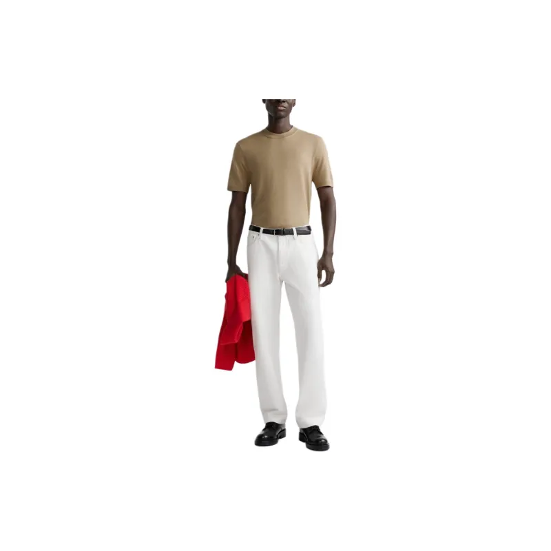 ZARA T-Shirts Men Light Camel-2