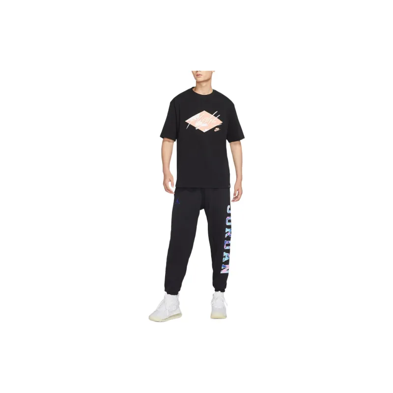 Jordan Knitted Sports Pants Men's Black-4