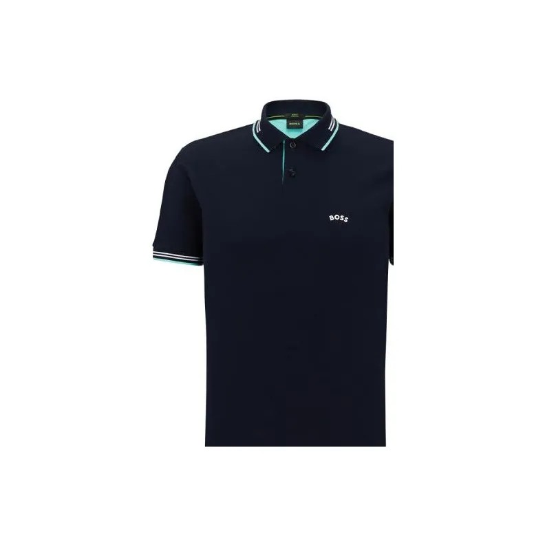 HUGO BOSS Polo Shirts Men Dark Blue-5