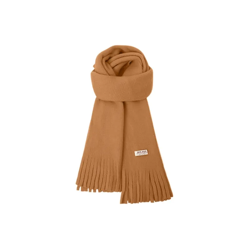 CARTELO Polyester, Faux Cashmere Knit Scarves Unisex-6