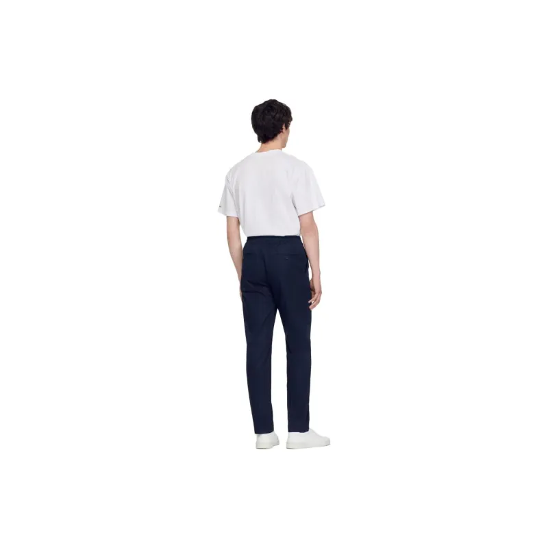 Sandro Casual Pants Men Dark Blue-2