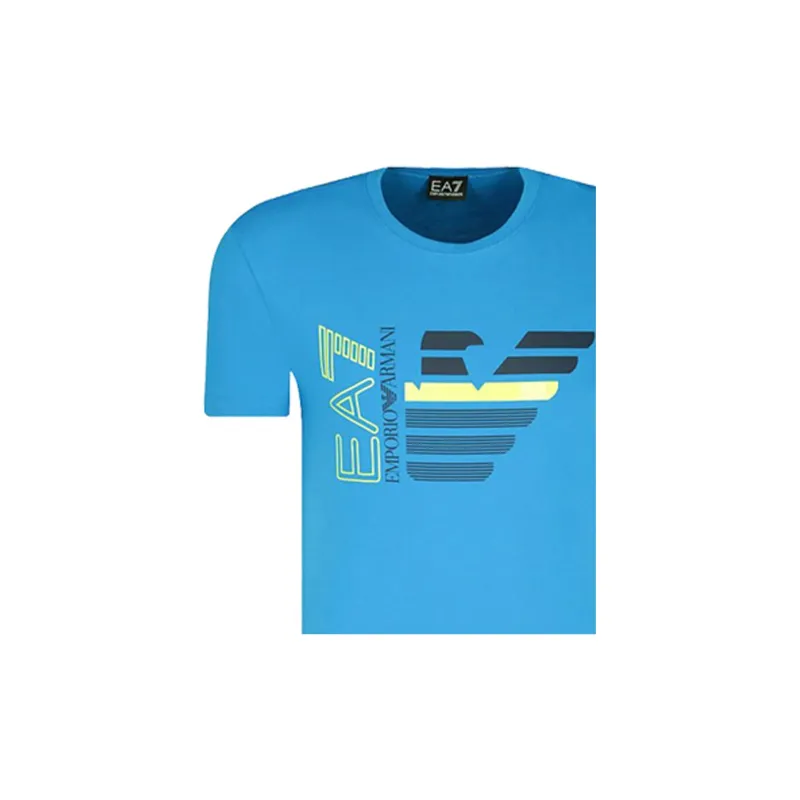 EMPORIO ARMANI EA7 T Shirts Men Blue-3