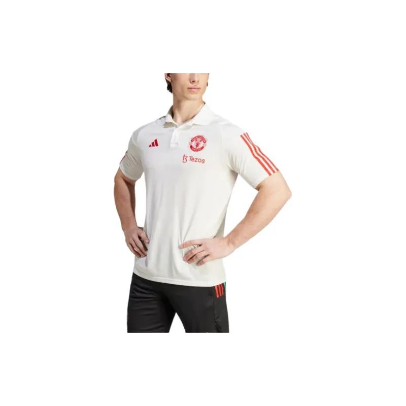 Adidas Manchester United Tiro 23 Polo Shirt Polo Shirt Men's White-1