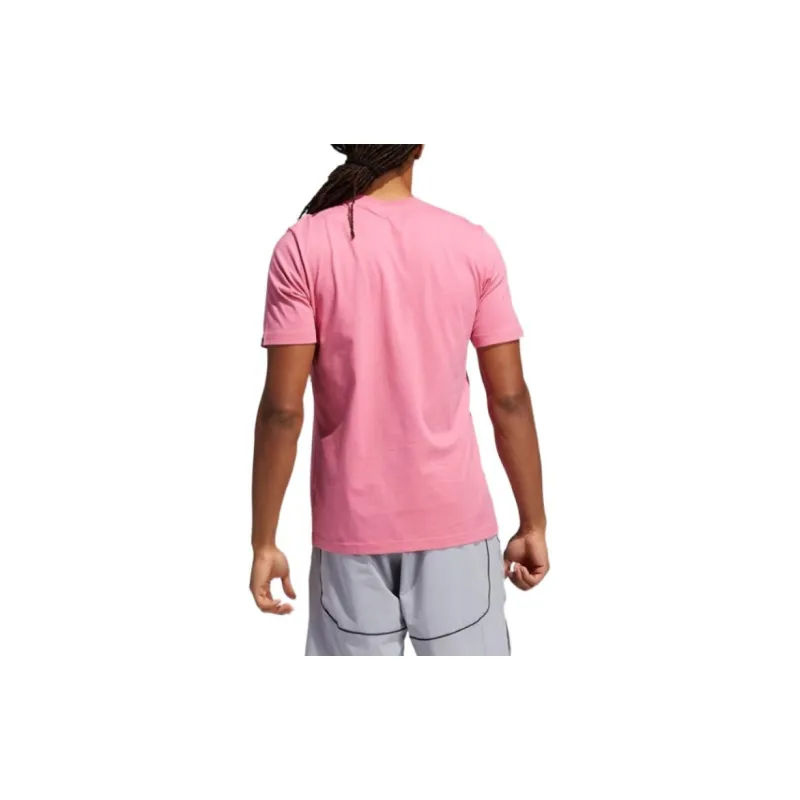 Adidas Set in Sleeve T Shirt Men's Pink-2