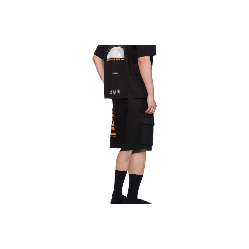 EVISU Cargo Shorts Men Black-6