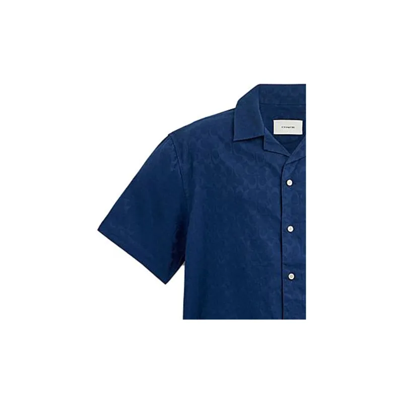 COACH Shirts Men Navy Blue-1