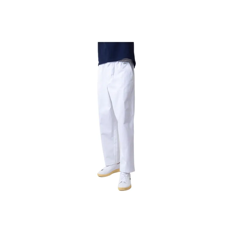 LACOSTE Gigatal Easy Wide Pants Casual Pants Men's White-5