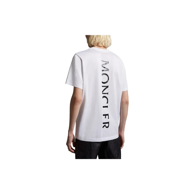 Moncler Back Vertical Logo Mens T Shirt-2