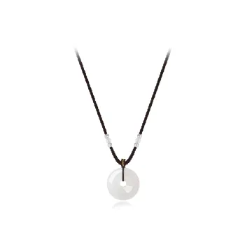 Teddy Bear Collection Chalcedony Jade Necklaces Unisex