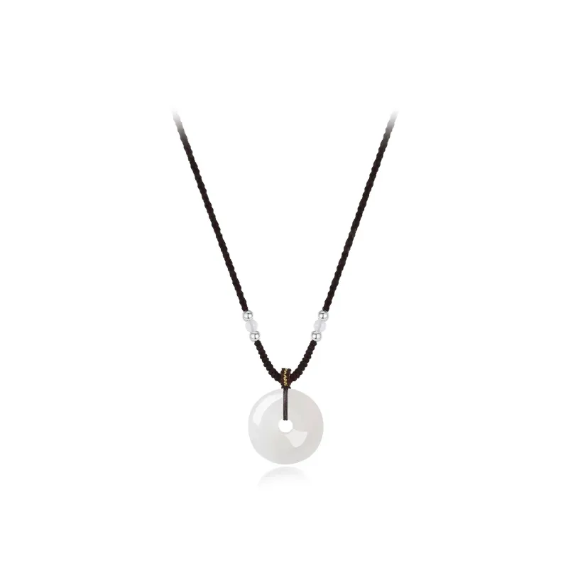 Teddy Bear Collection Chalcedony Jade Necklaces Unisex-0