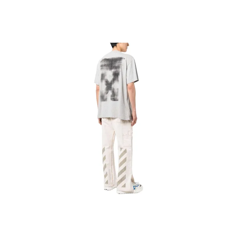 OFF WHITE T Shirt Regular Fit Men's Gray-3