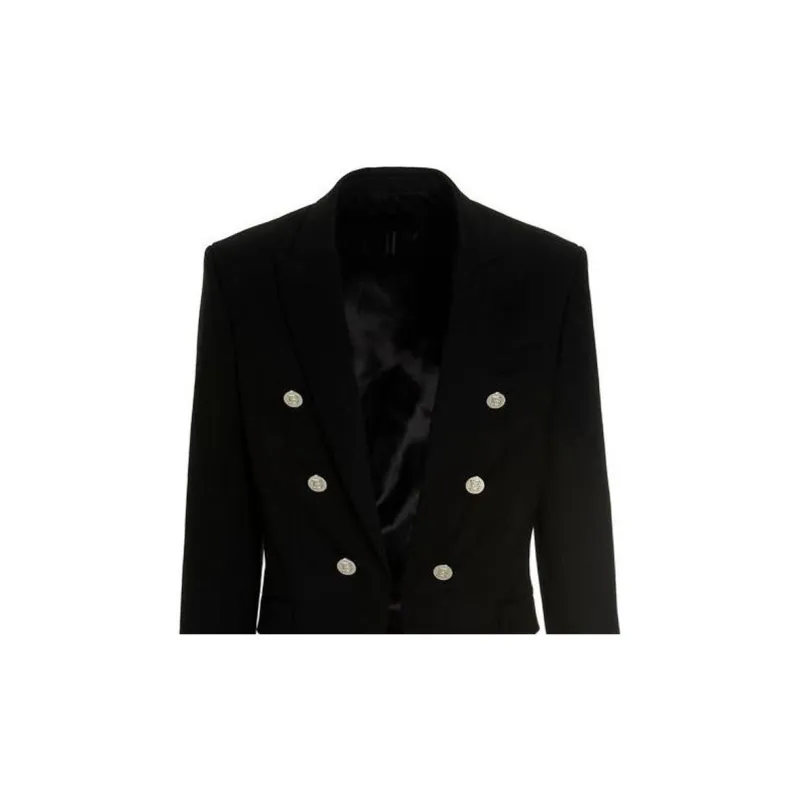 BALMAIN Embossed Button Long Sleeved Jacket-4