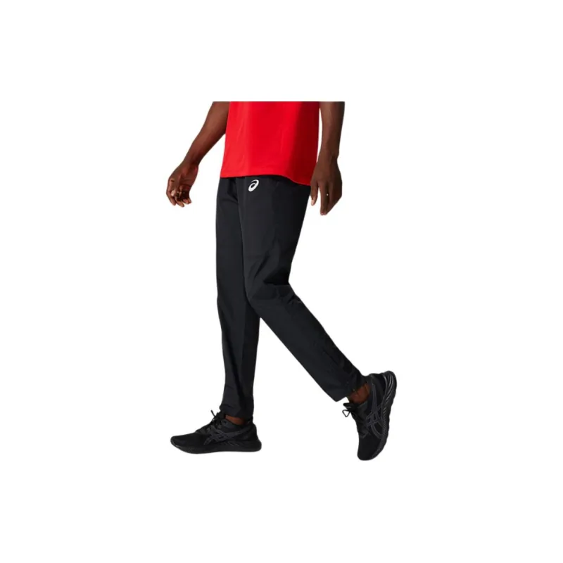 Asics Silver Woven Pant Knitted Sports Pants Men's Black-4