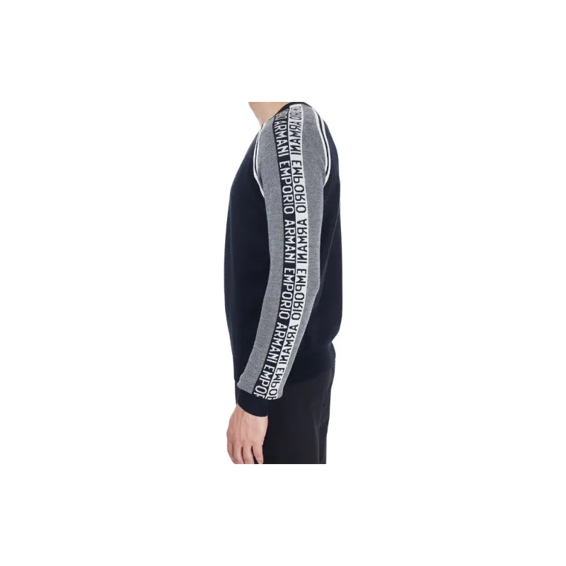 EMPORIO ARMANI Sweaters Men Navy Blue-7