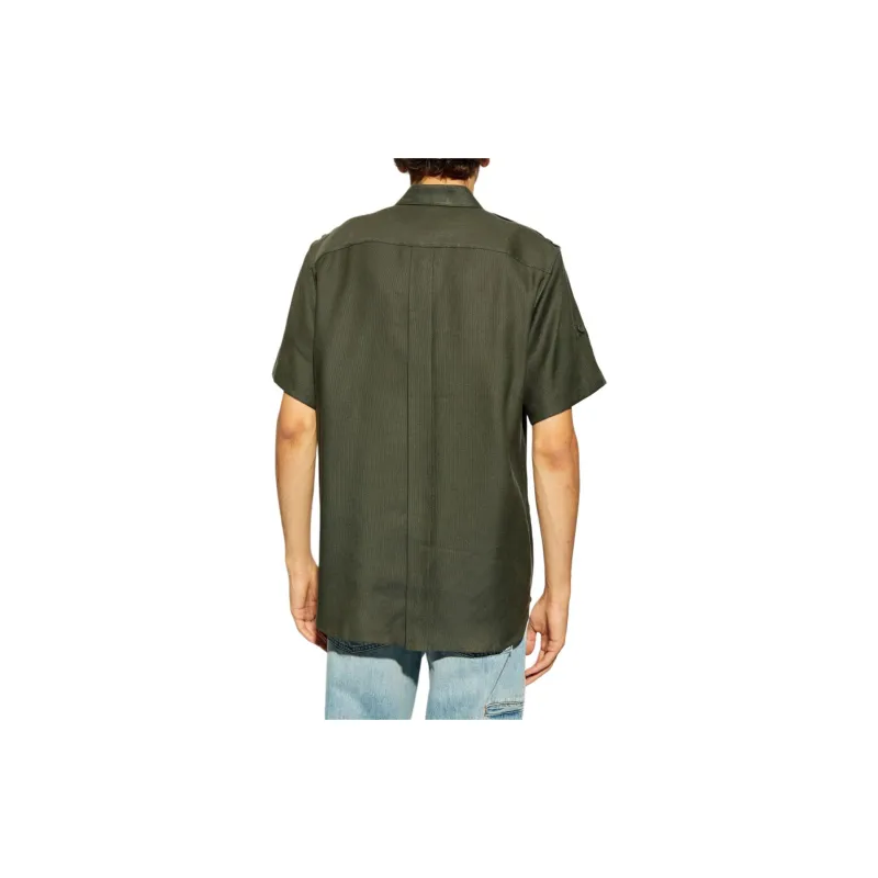 Helmut Lang Short Sleeved Epaulet Shirt-2