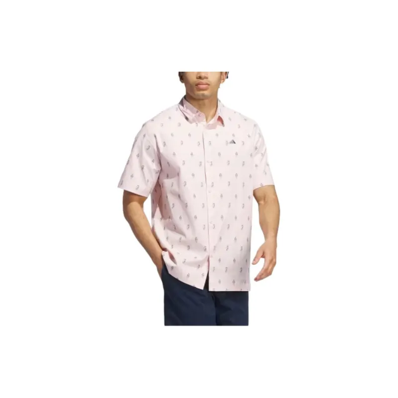 Adidas Free Shipping With AdiClub Go to Resort Button Down Polo Shirt-1